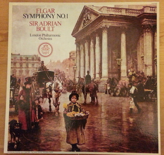 Elgar*, Sir Adrian Boult, London Philharmonic Orchestra : Symphony No. 1 In A Flat, Op. 55 (LP, Quad, SQ )