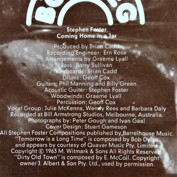 Stephen Foster* : Coming Home In A Jar (LP, Album)