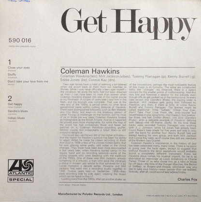 Coleman Hawkins : Get Happy (LP, Album, RE)