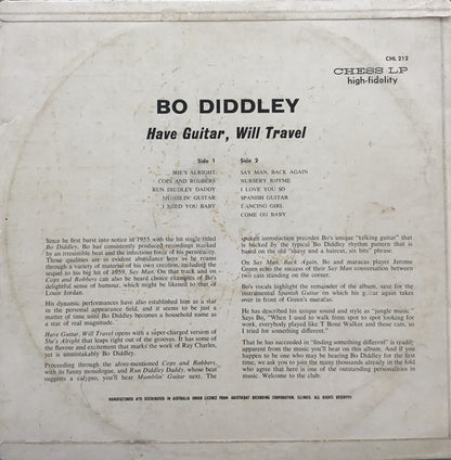 Bo Diddley : Have Guitar, Will Travel (LP, Album, Mono)