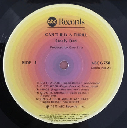 Steely Dan : Can't Buy A Thrill (LP, Album, RE)