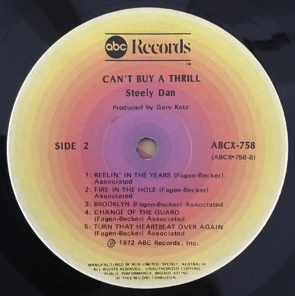 Steely Dan : Can't Buy A Thrill (LP, Album, RE)