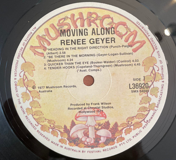 Renee Geyer : Moving Along (LP, RE)