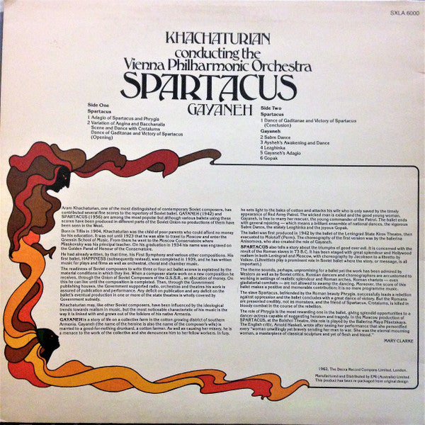 Khatchaturian* Conducting The Vienna Philharmonic Orchestra* : Spartacus / Gayaneh (LP)