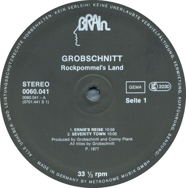 Grobschnitt : Rockpommel's Land (LP, Album, Gat)
