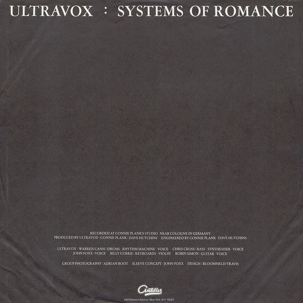 Ultravox : Systems Of Romance (LP, Album)