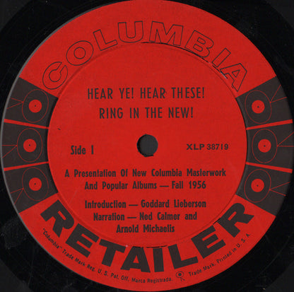 Goddard Lieberson, Ned Calmer, Arnold Michaelis : Columbia Retailer: Vol. 2, No. 1 (LP)