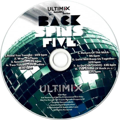 Various : Back Spins Five (CDr, Comp, Promo)
