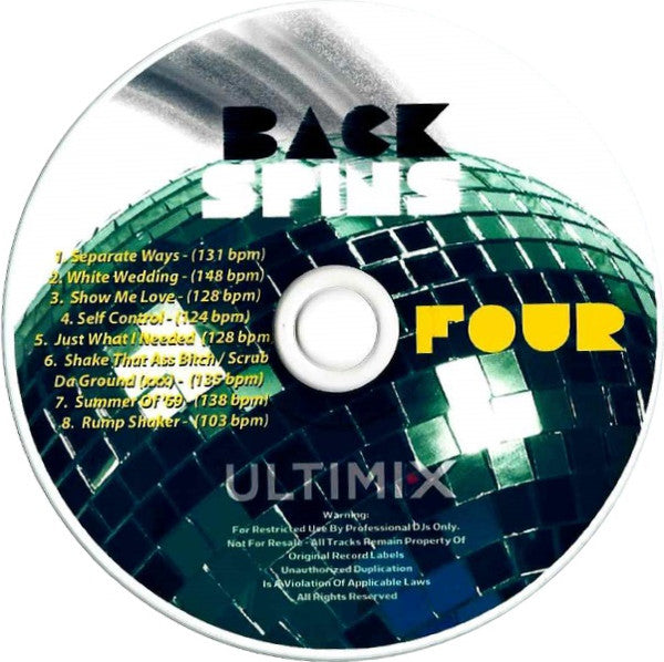 Various : Back Spins Four (CDr, Comp, Promo)