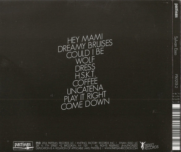 Sylvan Esso : Sylvan Esso (CD, Album, Dig)