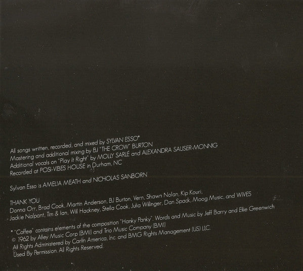 Sylvan Esso : Sylvan Esso (CD, Album, Dig)