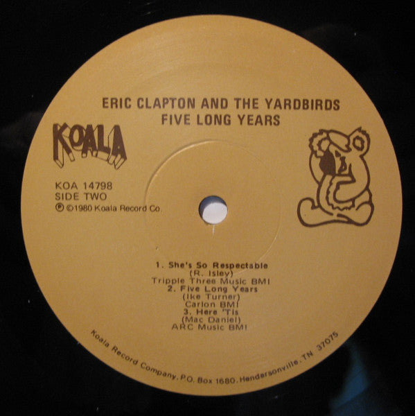 Eric Clapton & Yardbirds* : Five Long Years (LP, Comp)