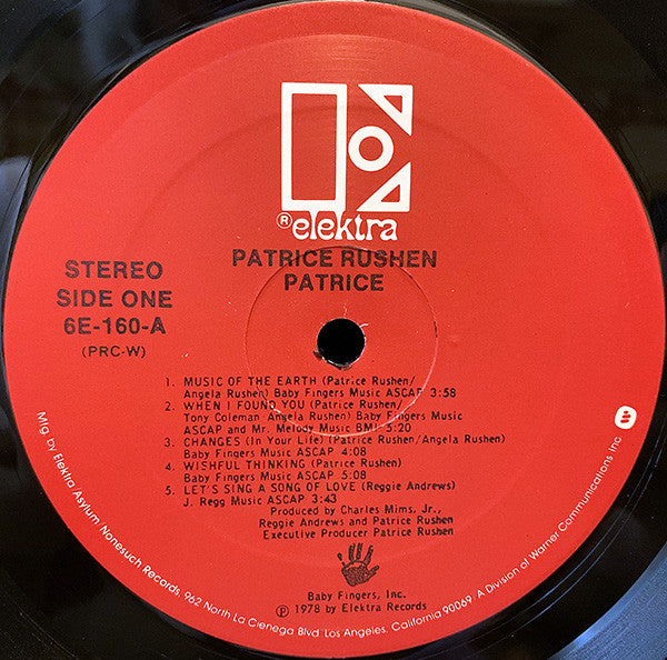 Patrice Rushen : Patrice (LP, Album, Red)