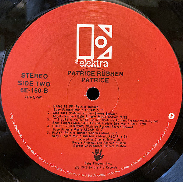 Patrice Rushen : Patrice (LP, Album, Red)