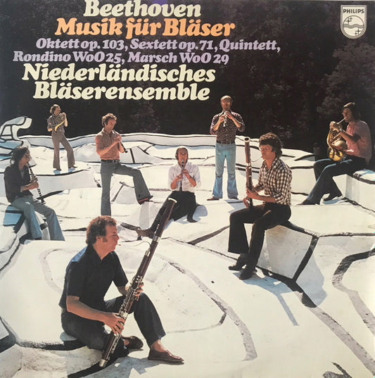 Ludwig van Beethoven - Nederlands Blazers Ensemble : Wind Music: Octet Op. 103 / Sextet Op. 71 / Quintet, Rondino WoO 25 / March WoO 29 (LP)