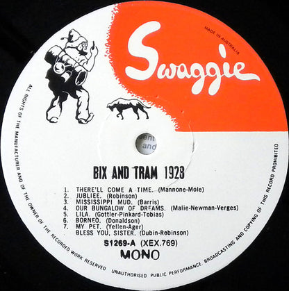 Bix Beiderbecke And Frankie Trumbauer* : Bix And Tram 1928 (LP, Comp, Mono)