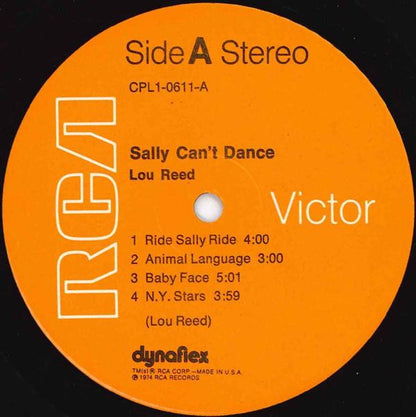 Lou Reed : Sally Can't Dance (LP, Album, Ind)