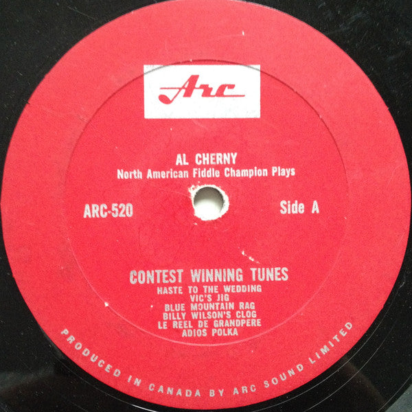 Al Cherny : North American Fiddle Champion Plays Contest Winning Tunes (LP, Mono)