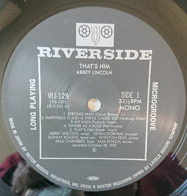 Abbey Lincoln With The Riverside Jazz Stars : That's Him (LP, Album, Mono, RE)