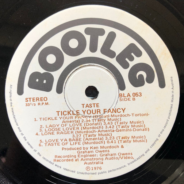 Taste (5) : Tickle Your Fancy (LP, Album)