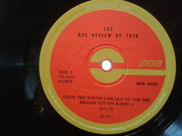 Unknown Artist : From The BBC Sound Library - A Review Of '70 (LP)