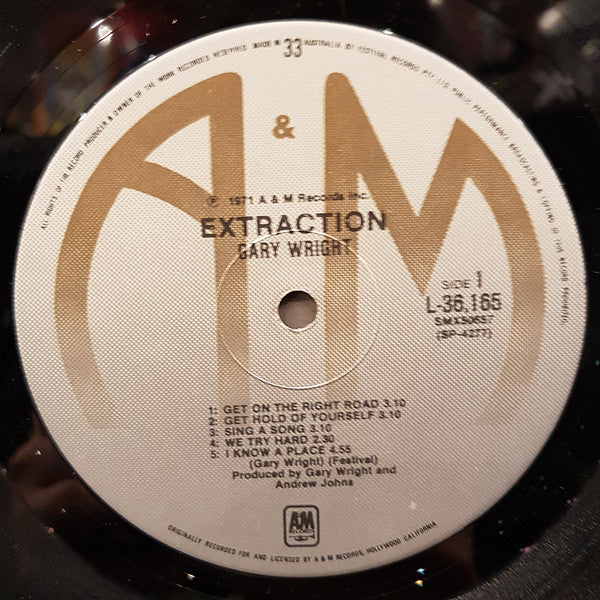Gary Wright : Gary Wright's Extraction (LP, Album, RE)
