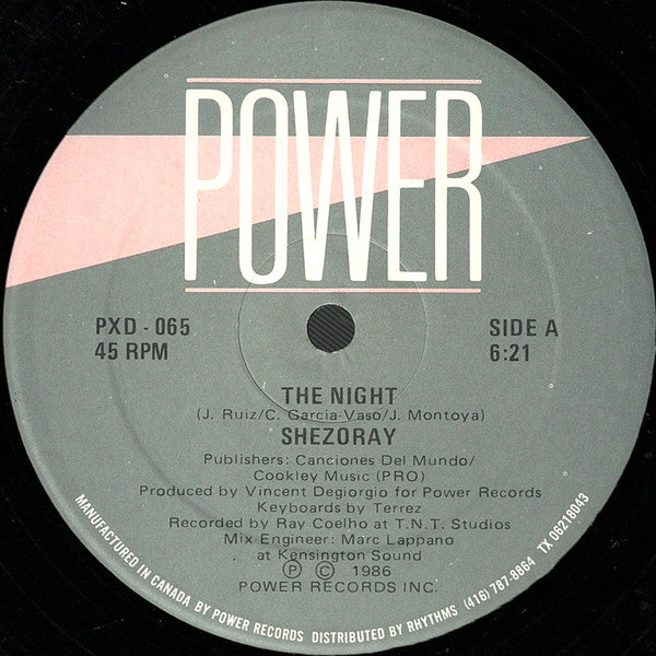 Shezoray : The Night (12")