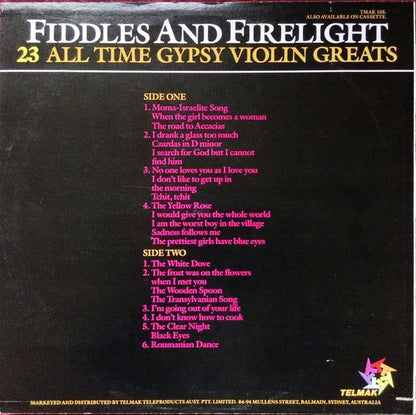 János Ferenc, The Zigeuner Players : Fiddles And Firelight (23 All Time Gypsy Violin Greats) (LP, Album, RE)