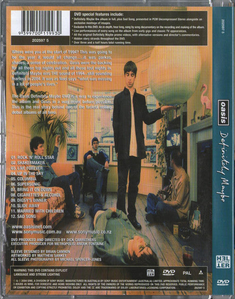 Oasis (2) : Definitely Maybe (DVD, Album, PAL)