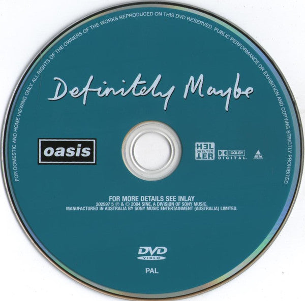 Oasis (2) : Definitely Maybe (DVD, Album, PAL)