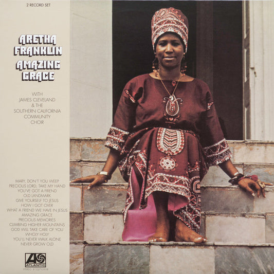 Aretha Franklin With Rev. James Cleveland & The Southern California Community Choir : Amazing Grace (2xLP, Album, RE, 180)