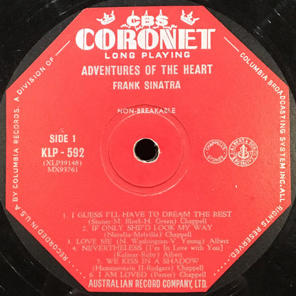 Frank Sinatra : Adventures Of The Heart (LP, Comp)