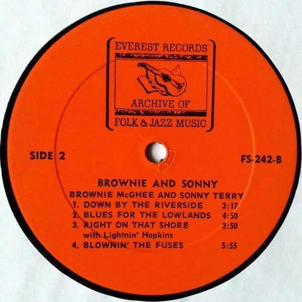 Sonny Terry & Brownie McGhee : Brownie & Sonny (LP, Album)