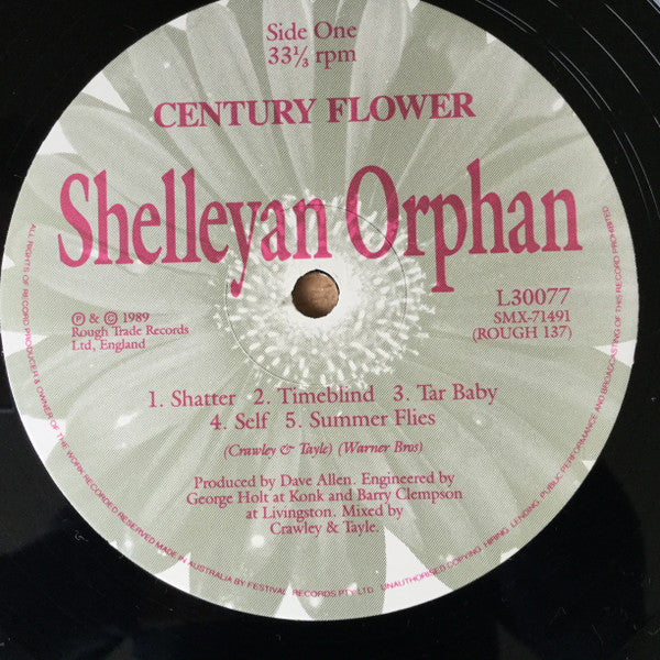 Shelleyan Orphan : Century Flower (LP, Album)