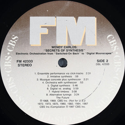 Wendy Carlos : Secrets Of Synthesis (LP, Album)