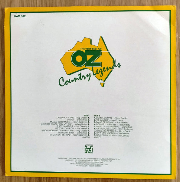 Various : The Very Best Of OZ Country Legends (LP, Comp)