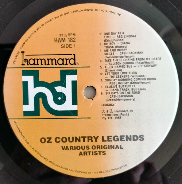 Various : The Very Best Of OZ Country Legends (LP, Comp)