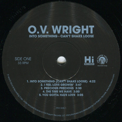 O.V. Wright : Into Something, Can't Shake Loose (LP, Album, RE)
