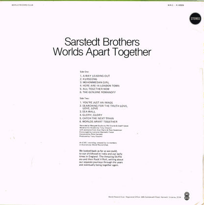 The Sarstedt Brothers : Worlds Apart Together (LP, Album, Club)