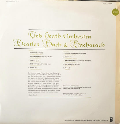 Ted Heath And His Orchestra : Beatles Bach & Bacharach (LP, Club)