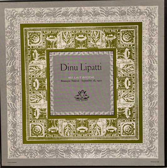 Dinu Lipatti : His Last Recital (Besancon Festival - September 16, 1950) (2xLP, Album, Mono, RE + Box, Mono, RE)