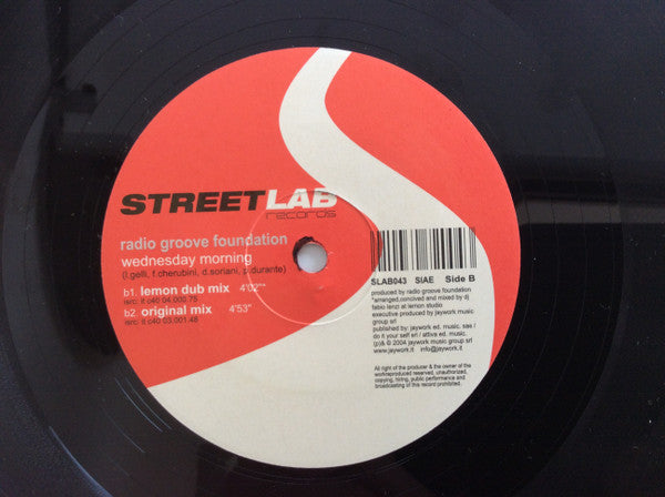 Radio Groove Foundation : Wednesday Morning (12")