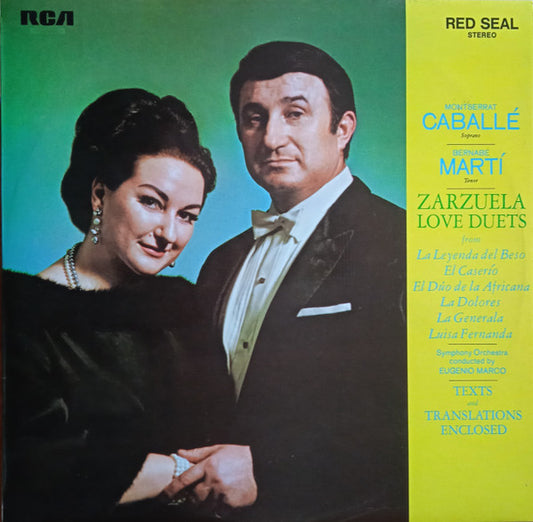 Montserrat Caballé, Bernabé Martí : Zarzuela Love Duets (LP)
