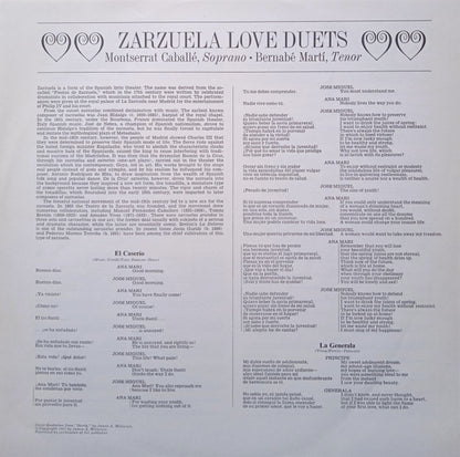 Montserrat Caballé, Bernabé Martí : Zarzuela Love Duets (LP)
