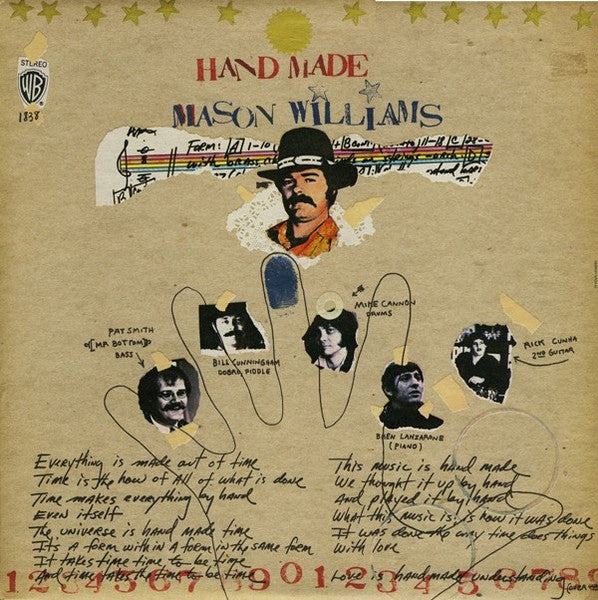 Mason Williams : Hand Made (LP, Album)