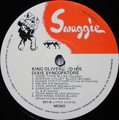 King Oliver And His Dixie Syncopators* : 1926 Volume One (LP, Comp, Mono)