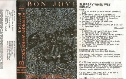 Bon Jovi : Slippery When Wet (Cass, Album)