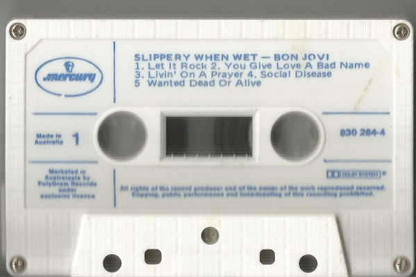Bon Jovi : Slippery When Wet (Cass, Album)