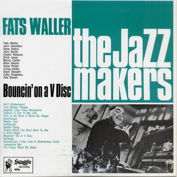 Fats Waller : Bouncin' On A V Disc (LP, Comp, Mono)
