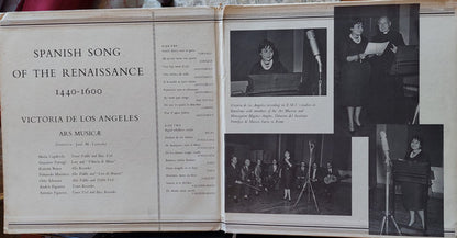Victoria De Los Angeles, Ars Musicae De Barcelona : Spanish Song Of The Renaissance (LP, Mono)